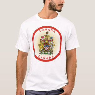 カナダの紋章 サークル Tシャツ