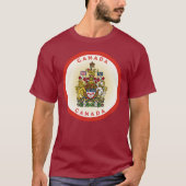 カナダの紋章 サークル Tシャツ (正面)