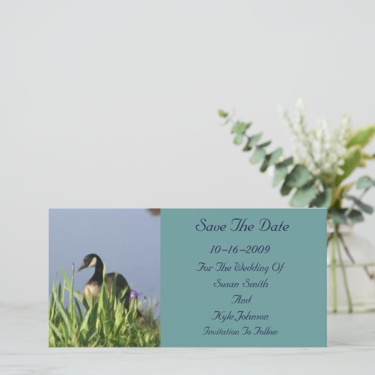 カナダの絵を描ガチョウの結婚式は日付を保存 セーブザデート (スタンド正面)