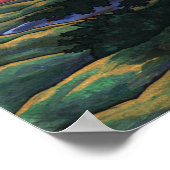 カナダの絵画北極海の夕日のポスター ポスター (角)