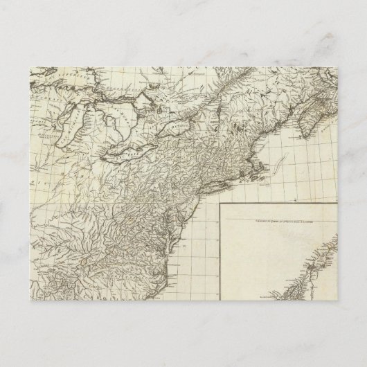 カナダの総合地図 ポストカード (正面)