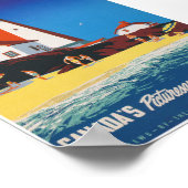 カナダの美しい東海岸ヴィンテージ旅行 ポスター (角)