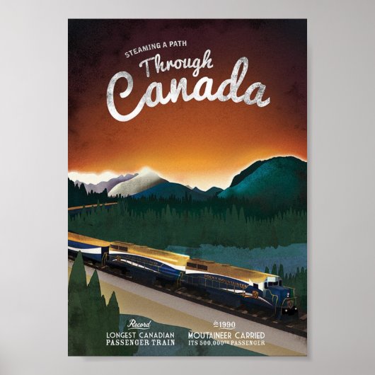 カナダの英国のヴィンテージ・アートの道を急いで ポスター (正面)