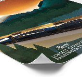 カナダの英国のヴィンテージ・アートの道を急いで ポスター (角)