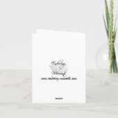 カナダの葉のグリーティングカード カード (裏面)