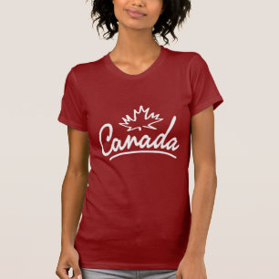 カナダの葉の原稿 Tシャツ