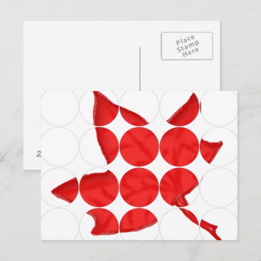 カナダの葉 ポストカード (正面/裏面)