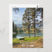 カナダの西ケローナのシャノン湖のはがき。 ポストカード (正面/裏面)