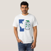 カナダの西部の旗の共和国 Tシャツ (正面フル)