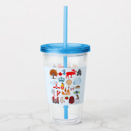 カナダの記号 アクリルタンブラー