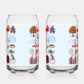 カナダの記号 ガラス缶 (右)