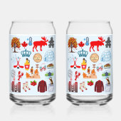 カナダの記号 ガラス缶 (裏面)