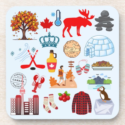 カナダの記号 コースター (正面)