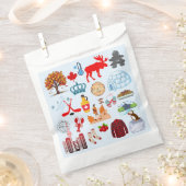 カナダの記号 フェイバーバッグ (クリップ留めされた状態)