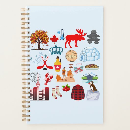 カナダの記号 プランナー手帳 (正面)
