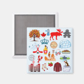 カナダの記号 マグネット (正面/裏面)