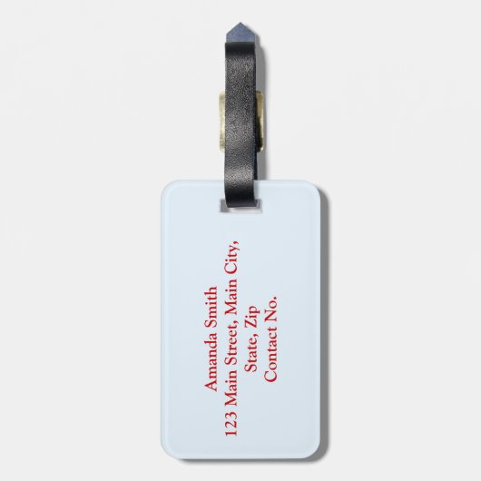 カナダの記号 ラゲッジタグ (裏面縦)