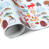 カナダの記号 ラッピングペーパー (ロールコーナー)