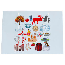 カナダの記号 ラージペーパーバッグ