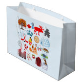 カナダの記号 ラージペーパーバッグ (裏面アングル)