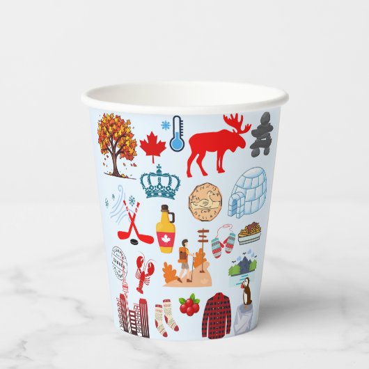カナダの記号 紙コップ (裏面)