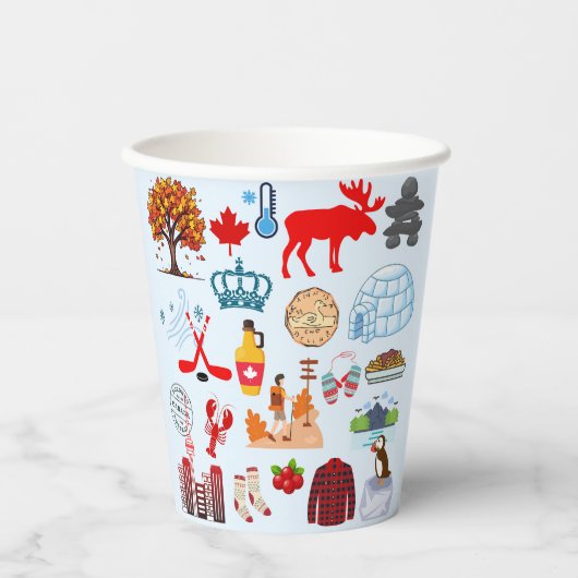カナダの記号 紙コップ (正面)