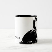 カナダの記念品のマグのコーヒーカップのカナダのガチョウのコップ ツートーンマグカップ (中央)
