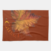 カナダの記念品タオルのカッコいいのカナダのふきんのギフト キッチンタオル (横)