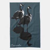 カナダの記念品タオルのカナダのガチョウのふきんの装飾 キッチンタオル (縦)