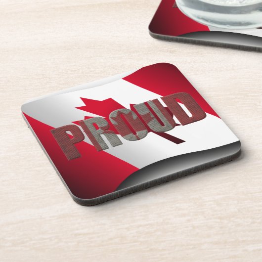 カナダの誇りを持った コースター (左側)