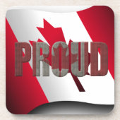 カナダの誇りを持った コースター (正面)