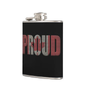 カナダの誇りを持った フラスク (左)