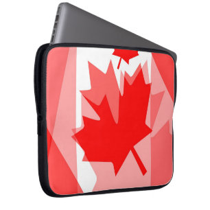 カナダの赤いメープルリーフ レイヤードスタイル CANADA ラップトップスリーブ