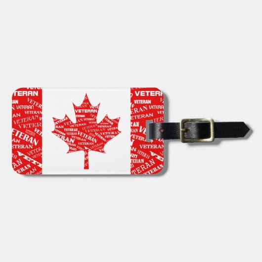 カナダの退役軍人の荷物のラベル ラゲッジタグ (正面横)