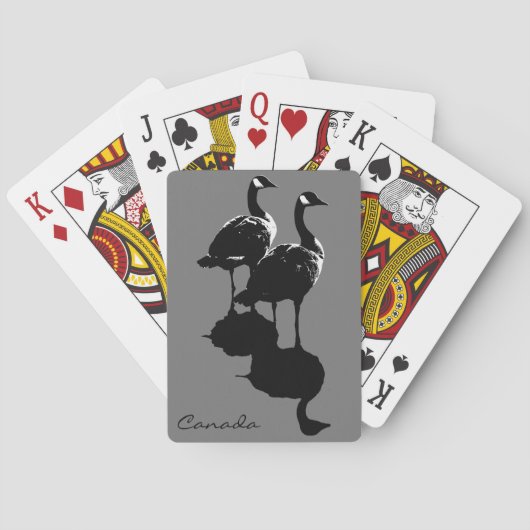 カナダの遊戯用カード カナダカモシギ カスタムカード トランプ (裏面)