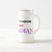 カナダの酒飲みのビールのジョッキ ビールジョッキ (正面右)