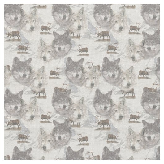 カナダの野生動物の日 ファブリック (クローズアップ)