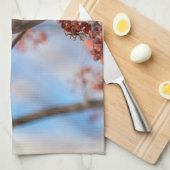 カナダの野生生物:ボヘミアン・ワックスウィング写真 キッチンタオル (四つ折り)