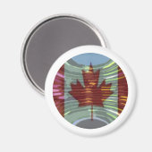 カナダの金ゴールドMapleLeaf – 多様性の成功 マグネット (正面/裏面)