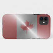 カナダの金属旗 Case-Mate iPhoneケース (裏面(横))
