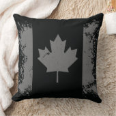 カナダの銀製のグランジな旗 クッション (ブランケット)