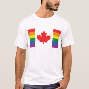 カナダの陽気な旗 Tシャツ