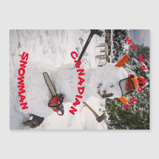 カナダの雪だるま – 真のカナダのランバージャック (正面)