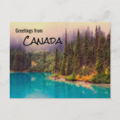 カナダの風景からの挨拶素朴 ポストカード (正面)
