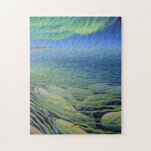 カナダの風景アートパズル - ベルーガクジラ ジグソーパズル (縦)