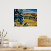 カナダの風景絵画のポスターとプリントスモール ポスター (キッチン)