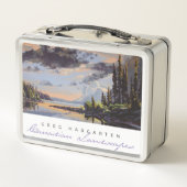 カナダの風景：昼食後の朝 メタルランチボックス (裏面)