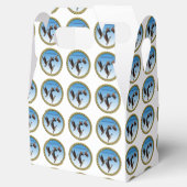 カナダの飛んでいるガチョウのデザイン フェイバーボックス (オープン)