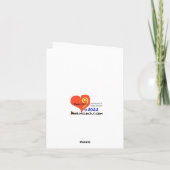 カナダの馬のクリスマスカードにマウント カード (裏面)