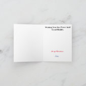 カナダの馬のクリスマスカードにマウント カード (内部)